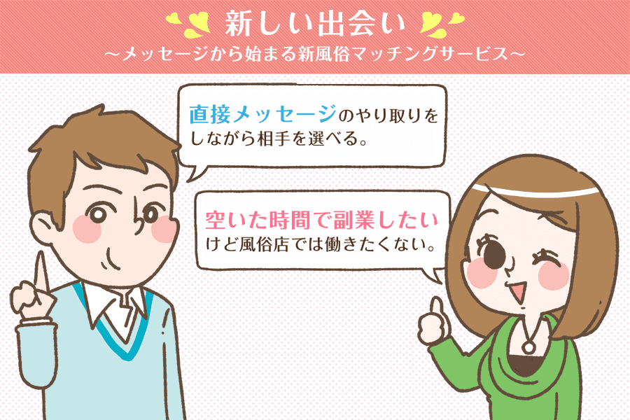 新しい出会い メッセージから始まる新風俗マッチングサービス